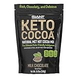 Keto Cocoa - Delicious Sugar Free Hot Chocolate Mix with 6g of MCTs for Appetite Suppressing Ketogenic Diet and Low Carb Lifestyle | No Gluten | 20 Servings