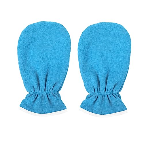 HAMPPLIES Guanti Spa Idratanti per Mani con Gel Guanti Esfolianti Termici per Trattamento Nutriente e Riscaldante Blu