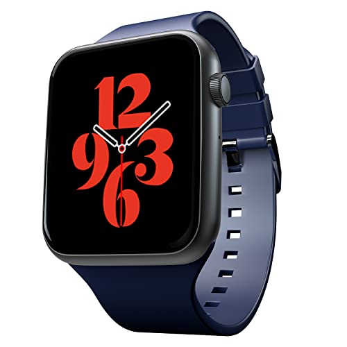 Fire-Boltt India’s No 1 Smartwatch Brand Ring Bluetooth Calling with SpO2 & 1.7” Metal Body with Blood Oxygen Monitoring, Continuous Heart Rate, Full Touch & Multiple Watch Faces (Blue)