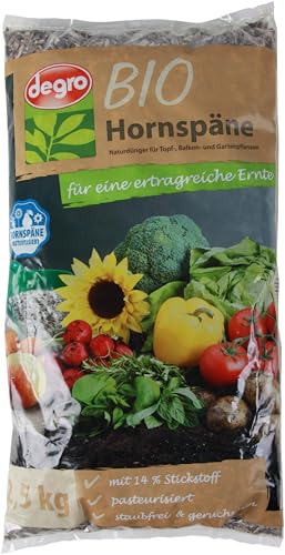 Degro Bio Hornspäne universeller Einsatz im Garten ideal für Topf- und Balkonpflanzen farblos