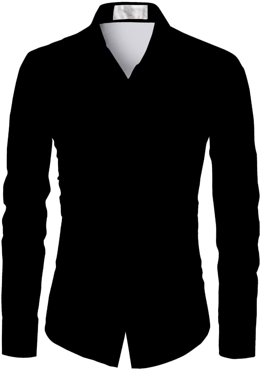 Polycotton Solid Shirt Fabric (Unstitched) PJE-UShirt Black_1_HOC-1-picture-21