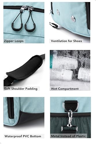 Fitgriff® Sports Gym Bag for Men and Women - with Shoe Compartment & Wet Pocket - Fitness Bag