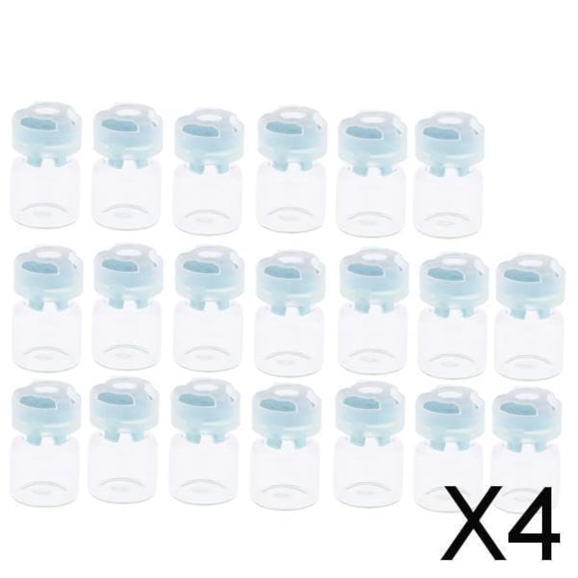 4x20Pcs Empty Sealed Sterile Serum Powder Vials Bottle Container