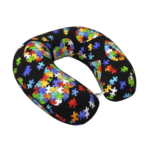 Almohada cuello U espuma viscoelástica 25 cm x 30 cm miniatura 2