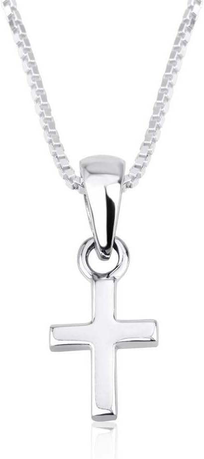 Marina Jewellery Real 925 Sterling Silver Chain Pendant Necklace, 18 Inch Box Chain (Various Designs)