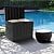 Decksplore 45 Gallon Plus Lockable Resin Deck Box, Waterproof Outdoor Storage Box for Patio Furniture, Garden Tools, Pool Accessories, UV-Resistant Outside Delivery Box, Black