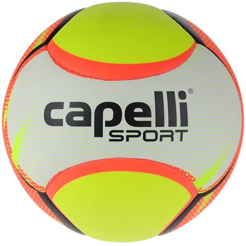 Capelli Sport Soccer Ball Size 5, Rio Beach Soccer Ball, Outdoor and Indoor Training, Neon Yellow
