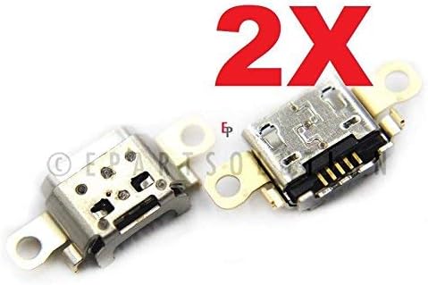 ePartSolution_2X Puerto de carga USB Puerto Dock Conector Puerto USB Kindle Fire 7 SR043KL Pieza de repuesto EE.UU