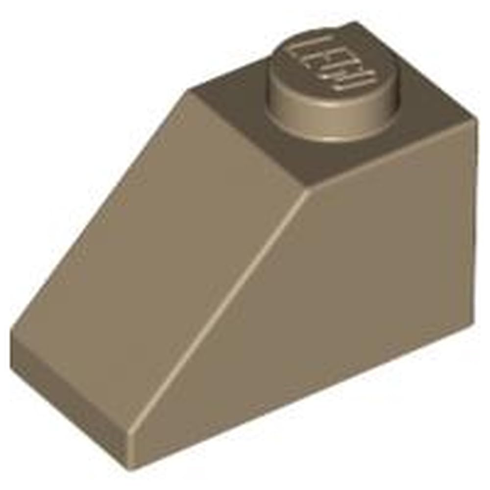 LEGO Slope 45 Degrees, 2 x 1, Part Number 3040, Part 3040, Choose Your Colour (Dark Tan, 10, Bricks)