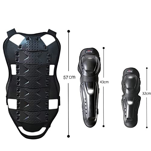 Elbow Knee Pads And Chest Protector Motocross Gear For Men And Women, Dirt Bike Gear Cycling Body Armor, Back Protection Riding Protective Gear Motorcycle Vest For Skiing Skating #TOP7