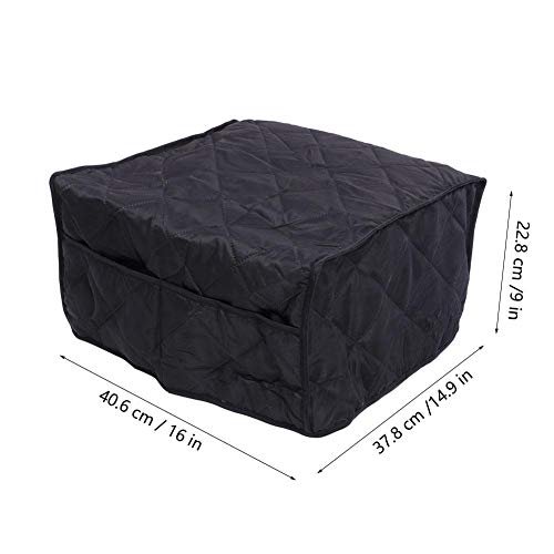 NITRIP Grill Cover, Household Appliance Cover Non-Stick BBQ Grill Dust Cover Grill Accessories Grill Protective Cover, Grills for Outdoor(Black) - Thumbnail 2