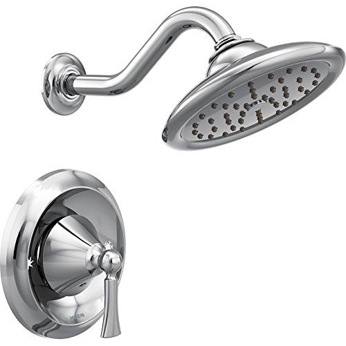 Moen T5502 Wynford Moentrol Shower Trim Kit with 7-Inch Rainshower, Valve Required, Chrome