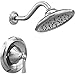 Wynford T5502 Moentrol Shower Trim Kit with 7-Inch Rainshower, Valve Required, Chrome