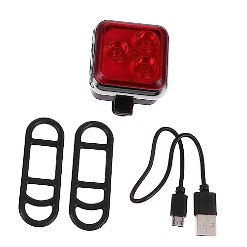 ibasenice Bike Tail Light Cycling Taillight Bike Front Light 4 Lighting Modes Material Waterproof for Outdoor Use