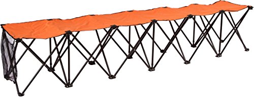 Trademark Innovations Portable 6 Seater Sports Bench Sits