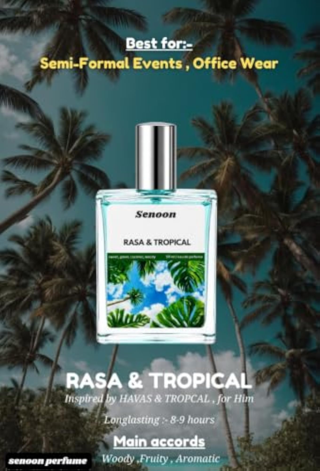 Tropical Coconut & Green Woody Eau De Parfum, 50ml