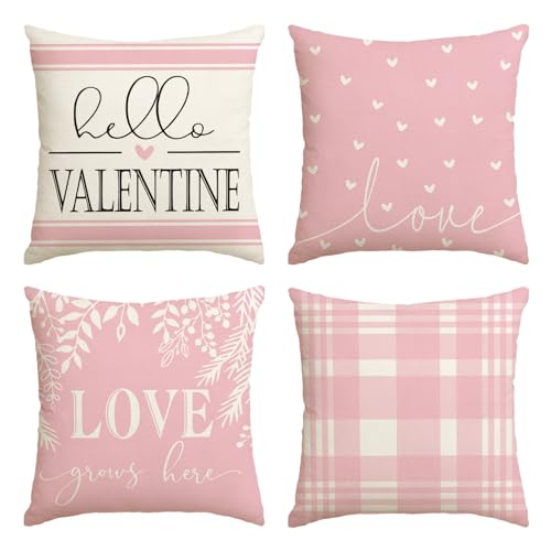 Déco canapé romantique avec housse de coussin Saint-Valentin - 2