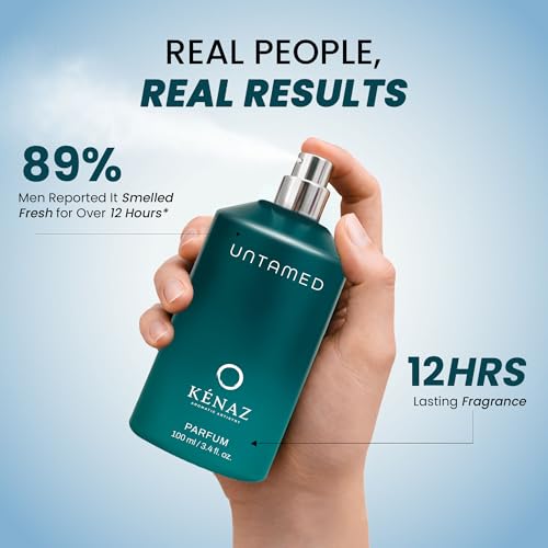 Image of KENAZ Untamed Mens Perfume 100ml | Dubai Crafted | Fresh Lemon, Pink Pepper & Cedar Notes | Luxury Perfume for Man | 20% Fragrance Oil | IFRA certified | Parfum