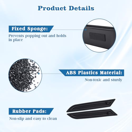 Image of 1797 4 Door Handle Storage Box fit for Ford Bronco 2021 2022 2023 2024 2025 2026 Accessories Car Pocket Organizer with Anti-Slip Black ABS Plastic-4pcs /Set (Not for Sport /2 Door)