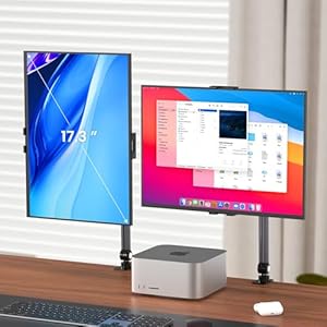 Portable Monitor Stand for Desk, Adjustable Tablet Stand Holder Compatible with Portable Monitor Mount, Travel Monitor Stand for 4.7-17.3&Prime; Displays