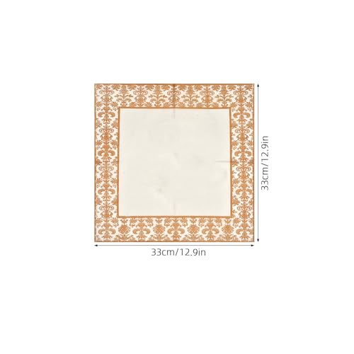 Servilletas de papel doradas desechables para fiestas y cenas elegantes de 100 piezas 2