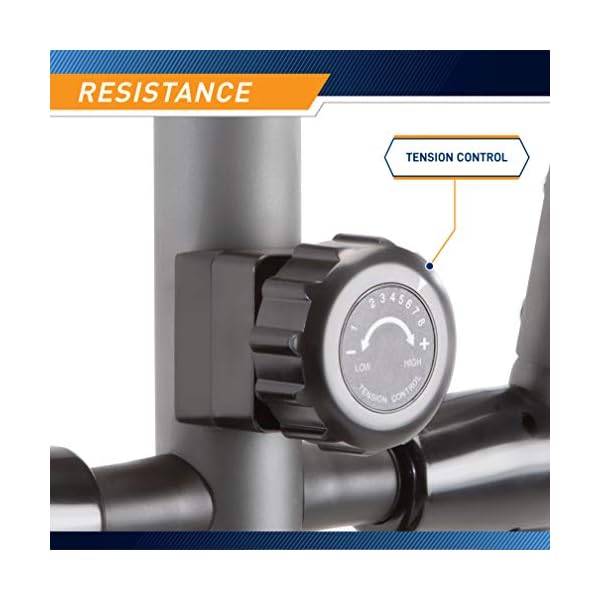 Marcy-Magnetic-Elliptical-Trainer-Cardio-Workout-Machine Marcy Magnetic Elliptical Trainer Cardio Workout Machine with Transport Wheels NS-40501E