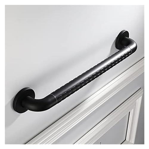 Agarraderas Pasamanos de bañera de acero inoxidable 304, pasamanos de seguridad for baño con mango fluorescente, agarre negro