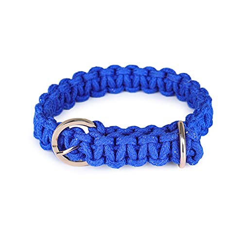 Barks & Wags Macram Blue Dog Collar 15 inches (B095YFC1G3) Amazon Price History, Amazon Price Tracker
