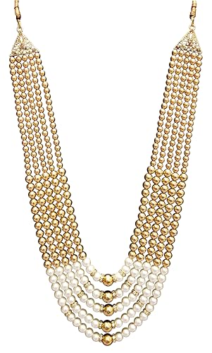 Pearl Necklace Jewellery for Groom | Dulha Moti Mala Haar for Men