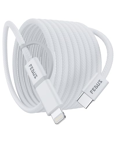Image of FEDUS ZETTA-X7I 2 in 1 Type C to C & Lightning Cable 1M,60W PD Fast Charging Dual Cord, Apple CarPlay Supported,Dual Charger Wire for iPhone15 /14 /13 /12 /11 iPad MacBook Samsung S26 /25 /24 Ultra Android