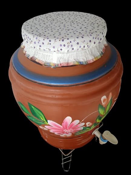 Matka Cover with Rubber Grip, Size Adjustable, Pack of 2, Multicolour Cotton, Washable and Reusable-image-21