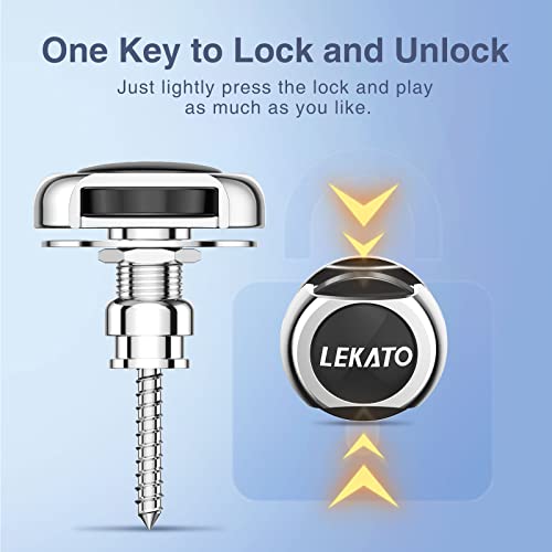 Verrou de sangle de guitare acoustique électrique et basse LEKATO - 3
