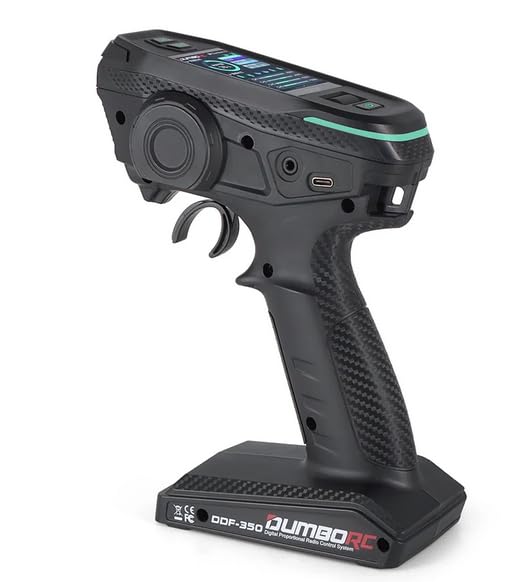 s-idee® RC-Auto - Fernbedienung mit 10-Kanal Empfänger für Hobbyisten & Technik-Enthusiasten - DDF350, Metall, schwarz,Auto,Panzer,Boot usw.