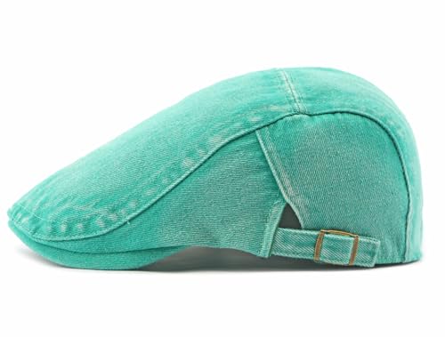 Image of Cotton Newsboy Cap,Breathable Ivy Gatsby Cabbie Beret Hat for Men's Women Driving Hunting Golf