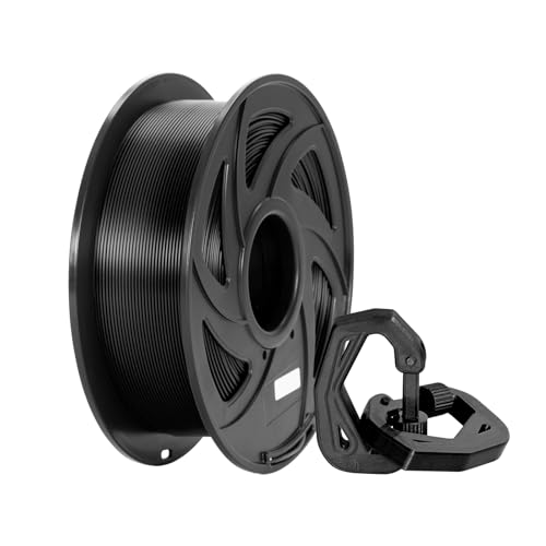 TRONXY High Speed PETG Filament 1.75mm ±0.03, Black Rapid 3D Printer Filament Up to 600mm/s Printing Speed, 1KG Spool fo