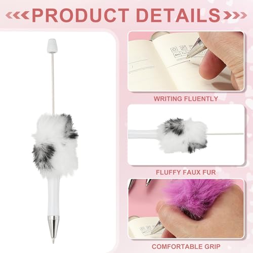 Stylo à perles pelucheux contre la monotonie des fournitures de bureau classiques - 3