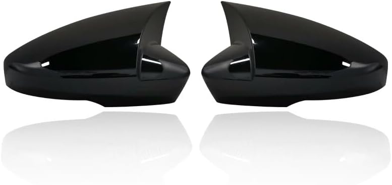 HYRAM Glossy Black Car Rearview Mirror Covers Side Wing Mirror Caps Fit for Skoda Octavia Mk3 A7 5E 2014-2019 Exterior Mirrors (Color : 1pc Black Right)