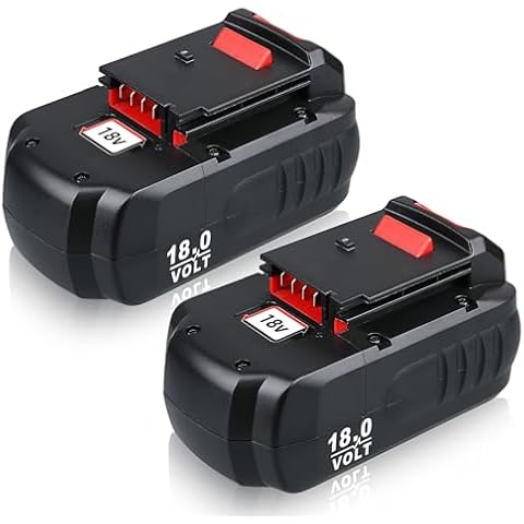 Masione 2Pack PC18B 18V 4.8Ah Ni-Mh Replacement for Porter Cable 18V Battery Ni-Mh, Compatible with Porter Cable 18V PC18B-2 PCC489N PCMVC PCXMVC Cordless Power Tools Cover
