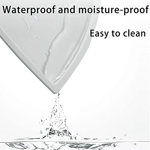 Futtermatten für Hunde, Premium wasserdichte und rutschfeste Silikon Napfunterlage für Fressnäpfe, 25 x 44 cm Futtermatte Katzen, Süße Katzenkopfform Hundenapf Unterlage für Hund Katze (25x44, Grau) - Image 5