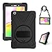 Price comparison product image Gerutek Samsung Galaxy Tab a 8.0 2019 Case,SM-T290/T295 Case,Heavy Duty Shockproof Rugged Samsung Tab A8 8 inch tablet Protective Case 360 Rotating Stand,Hand/Carry Strap Cover for Galaxy Tab A8,Black