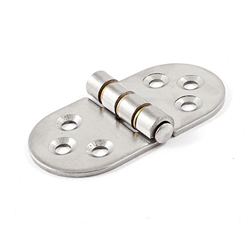 Aexit Silver Tone Clothes Hangers Stainless Steel Foldable Rotary Closet Cabinet Children's Clothes Hangers Door Hinges