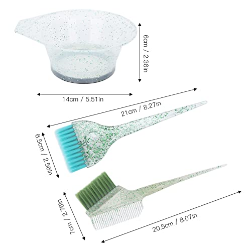 Escova Lateral Dupla, Cabo de Resistência a derrapagem Kit de Tintura de Cabelo Macia Boa Elasticida