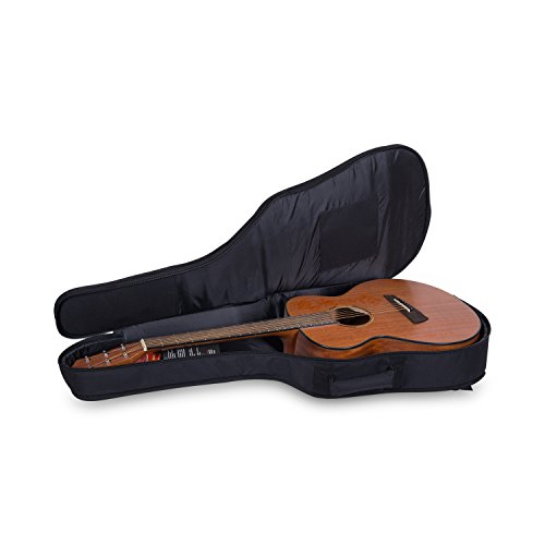 Image of Crossrock CRSG106CTSG 3 /4 inch Classical Guitar Bag with 10mm Padded Backpack Straps, Black /Silk Grey