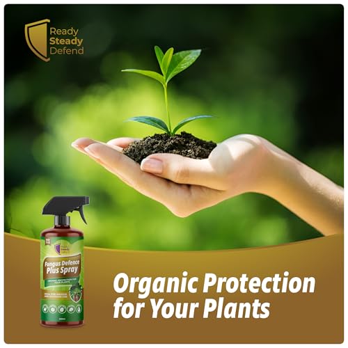 Fungus Defence Plus Spray 200ml | Organic Plant Protection | Targets Blackspot, Mildew, Leaf Spot, Blight, Rust | Ideal for Indoor & Outdoor Use | Safe on Fruits, Vegetables, Flowers | Natural Defence