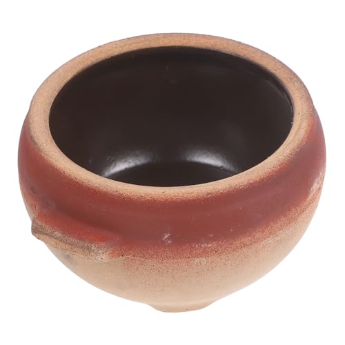 FUNNETOYU Cazuela De Barro Olla De Cocina Utensilios De Cocina Resistente Al Calor Asas Arroz Pollo Fácil De Limpiar