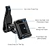 Geekercity Car Mount Cell Phone Holder Universal 360 Rotating Car Sun Visor Mount Support Clip Bracket for GPS Smartphones [35-90mm]