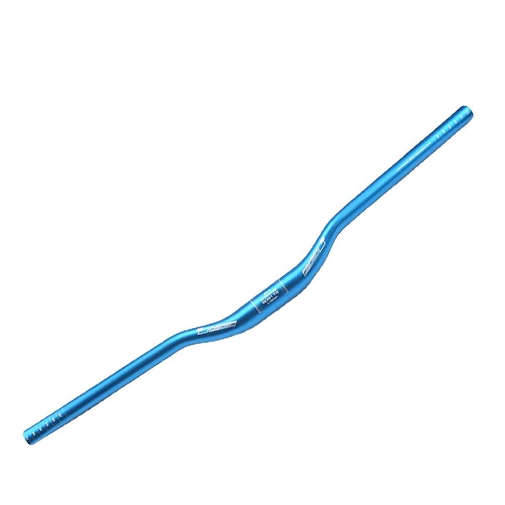 Guidon de vélo extra long en alliage d'aluminium pour VTT, VTT, descente, course 31,8 x 700 mm (bleu)