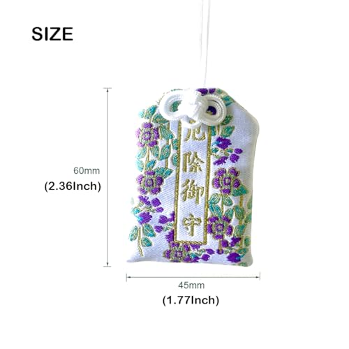 Handmade traditional Japanese Omamori blessing charm amulet for goodluck health