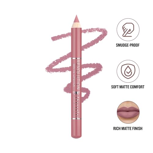 Image of Character Revolution Matte Lipstick | Intense Pigment, Long-Lasting & Smooth Finish | Non-Drying Comfortable Wear (Shades of Love - RL005, Revolution Matte Lipstick)
