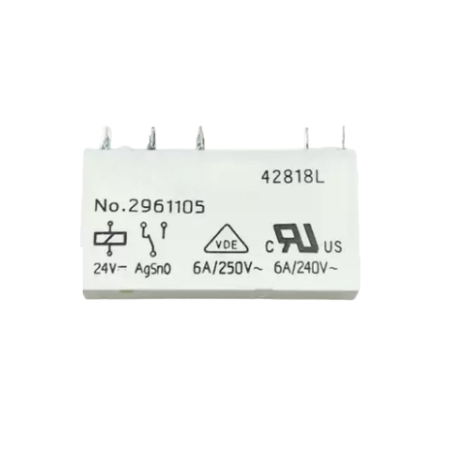 Relais no. 2961105 24V électromécanique embrochable inverseur - 3